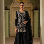 Black Embroidered Formal Ensemble